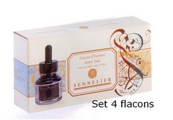 Encre Sennelier set de 4 flacons 30ml