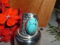 bague ouverte turquoise 