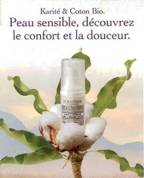 Gamme Karit� & Coton Bio L'Occitane