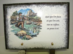 plaque lave peinte 80,00 �