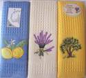 Coffret 6 torchons provence couleur 45x70cm