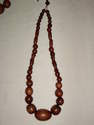Collier grains de palissandre