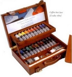 Coffret bois luxe 22 tubes 40ml