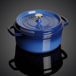 cocotte ronde bleue