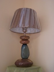 d�coration lampe galets