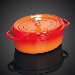 cocotte ovale orange