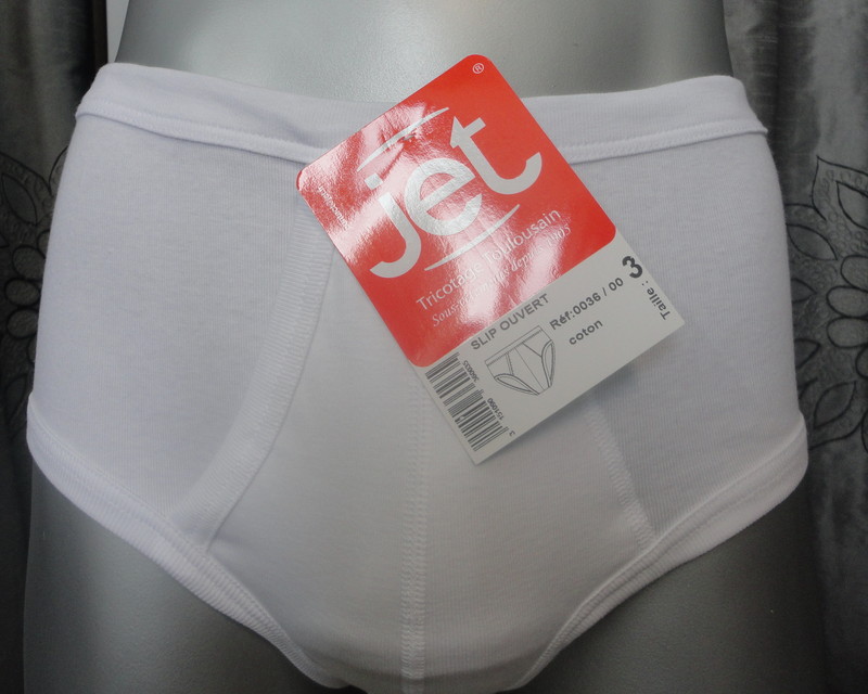 SLIP HOMME JET OUVERT POCHE KANGOUROU 100 COTON vêtements linge de maison